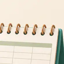 Calendário visual de rotina.